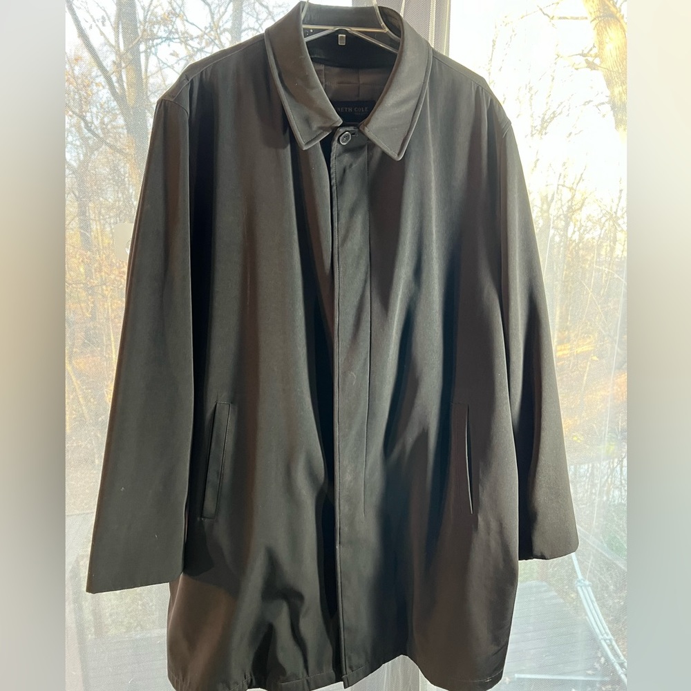 Kenneth Cole New York in person condition black coat with extra warm vest. XL - Picture 3 of 12